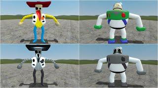 What if I Become Woodee and Booz  From Toy Story in Garry's Mod! (3D Sanic Clones Memes)