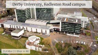 Derby University, Kedleston Road campus by drone. Feb 2023 | 4K