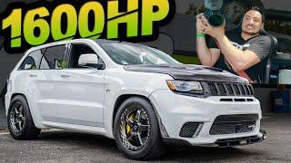 1600HP Jeep Trackhawk is MENTAL! TWIN TURBO AWD PAVEMENT KILLER