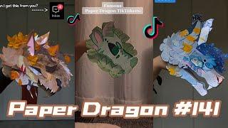 Dragon Puppet Crafts - Paper Dragon TikTok Compilation #141