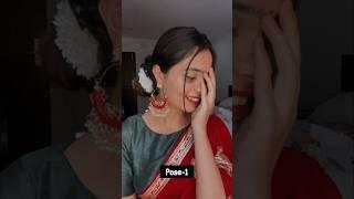 Selfie Poses In Saree| #howtopose #shorts #sareeposes | Santoshi Megharaj