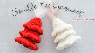 Crochet The Softest Chenille Tree Ornament