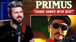 Bass Teacher REACTS to PRIMUS - "Shake Hands With Beef"