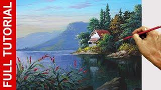 Tutorial: How to Paint Lake House in Acrylics / JMLisondra