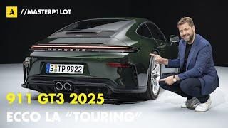 Nuova PORSCHE 911 GT3 Touring 2025 | 510 CV "invisibili" e QUATTRO posti. Da 215.000 euro