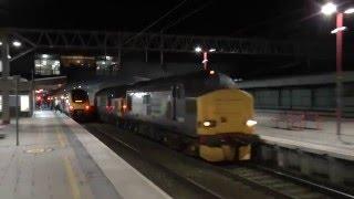 37259 + 37610 6M63 Flasks Roar Through Stafford 29-12-15