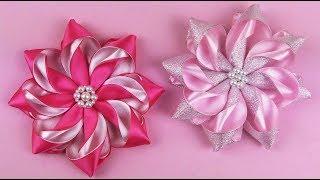 How To Make Kanzashi Flower I DIY Ribbon Flower