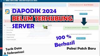 CARA ATASI DAPODIK TIDAK TERHUBUNG SAAT TARIK DATA ATAU SINKRONISASI | DAPODIK 2024