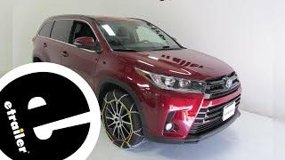 etrailer | Installation: Titan Chain Alloy Snow Tire Chains on a 2017 Toyota Highlander