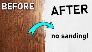 HOW TO PAINT IKEA LAMINATE FURNITURE  *no sanding* 