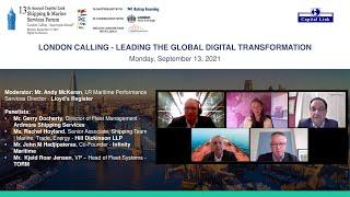 2021 13th Annual Shipping & Marine Services Forum - London Calling - Leading Digital Transformation