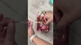Let’s Upcycle a wood trinket box! #diypaint #iod #paintinlay