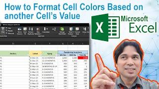 MS Excel: How to Change Cell Colors Dynamically #excel #background #color