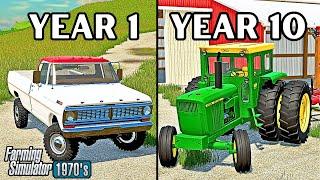 I SPENT 10 YEARS FARMING IN THE 1970s | Farming Simulator 22