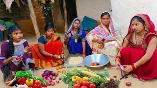 गांव के शादी घर में सब्जी काटने गई औरतों का झगड़ा, देखिये महाभारत।|Gawar Bhauji Priti Singh Comedy