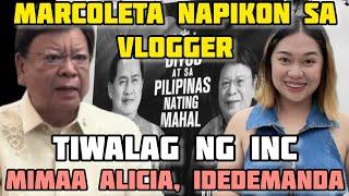 MARCOLETA NAPIKON SA VLOGGER- TINAWAG NA TIWALAG- IDEDEMANDA SI MIMAA ALICIA