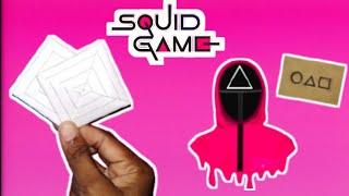 How to make note book paper squid game Ddakji in very easy 🟥