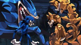 SHIN SONIC TAPES vs GOREFIELD! But an EPIC ANIME BATTLE!! ANIMATION