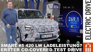 smart #5 erster Ladetest beim Covered-Co-Drive - schafft er wirklich 420 kW? | Electric Drive Check