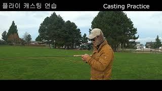 플라이 캐스팅 연습하기 Fly casting practice with Winston Boron Rod