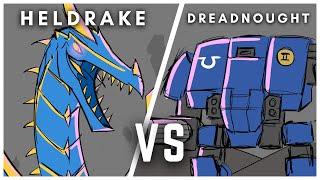 HELDRAKE vs DREADNOUGHT (Space Marine 2 animatic)