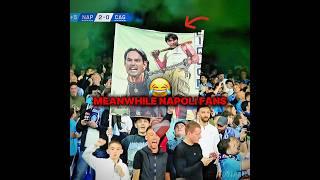 Napoli fans mocking Inter coach after Seria a win #napoli #seriea #fans #inter