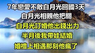 7年戀愛不敵白月光回國3天，白月光相親他把關，白月光訂婚他出錢出力，半月後我帶娃結婚，婚禮上相遇那刻他瘋了#狸貓說故事 #橘子喜歡的小小說 #顧亞男 #都市情感 #心書時光 #失眠海島 #游戏