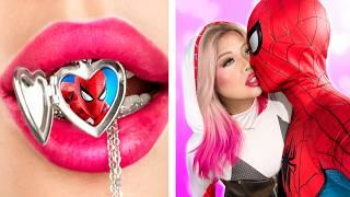 From Nerd To Gwen Stacy / Spider-Man and Gwen Stacy / How To Become Superhero!