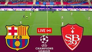 [LIVE] Barcelona vs Brest. UEFA Champions League 24/25 Full Match - VideoGame Simulation