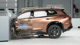 2025 Toyota Crown Signia driver-side small overlap IIHS crash test