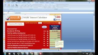 Excel Auto 234ABC Interest Calculator AY 2016-17 download