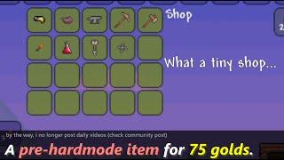 How is this PRE-HARDMODE Terraria item cost 75 GOLDS??? ─ It was wild back then...