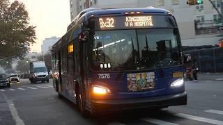 NYCT Bus: 2019 New Flyer XD40 #7576 on the Bx32 at Morris Avenue and 143rd Street