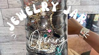 Jewelry jar Opening! Come see what's inside! Crown jewels?? #jewelryjar #jewelry #mystery