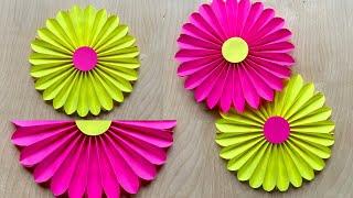 DIY paper rosettes | Paper flower for party decoration  #youtubeshorts