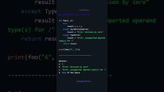 Python Exception Handling Challenge: What's the Output? | CodeWithRJPro #codingchallenges #coding