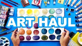 NEW Art Supplies Art Haul! Unboxing + Swatching