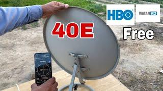 How To Set 40E Express Satellite Latest Update 2024 HBO, Watan HD Free?