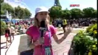 Djokovic vs Delic (after the match Serbian hooligans attack young Bosnian girl at Australian Open)