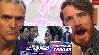 AN ACTION HERO Trailer REACTION!!! | Ayushmann Khurrana & Jaideep Ahlawat