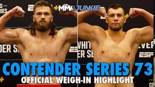 Dana White's Contender Series 73 Weigh-In Highlights: No Misses for Week 7