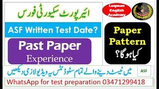 ASF written test update | ASF Test pattern |airport security forces new jobs 2025