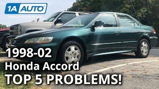 Top 5 Problems Honda Accord Sedan 6th Generation 1998-2002