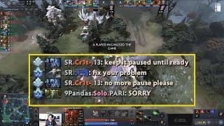 Arteezy allchat "Fix your problem" - BASED Arteezy imitates Noone vs 9pandas | DreamLeague S21