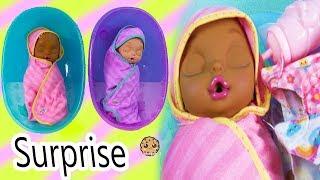 Eyes + Hair Change Big Newborn Twin Sisters Color Changing Surprise - Video