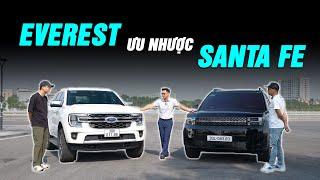 Tổng hợp so sánh Hyundai Santa Fe 2025 và Ford Everest 2024 - Ưu nhược từng xe lộ rõ! |Autodaily