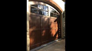 garage doors with custom arched glass | Hormann 8200 Aries