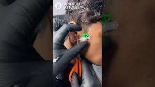 Ear lobe piercing | piercing | Needle piercing | ear piercing #piercing #piercings #ytshort #yt