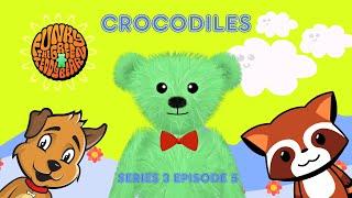 Funky the Green Teddy Bear – Crocodiles. Preschool Fun for Everyone! Series 3 Episode 5