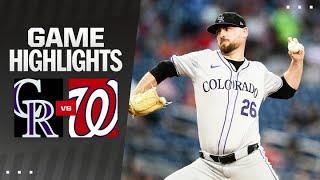 Rockies vs. Nationals Game Highlights (8/20/24) | MLB Highlights